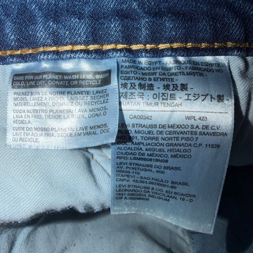 Levi's Levi's Dark thick, dark blue sturdy Blue Denim Jeans mom jeans with sturd - Picture 5 of 10